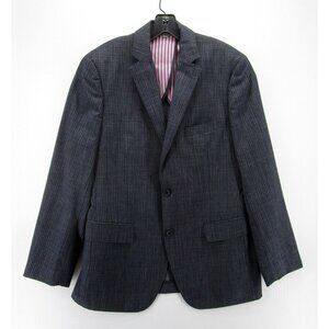 Johnston & Murphy Blue Wool-Blend Jacket